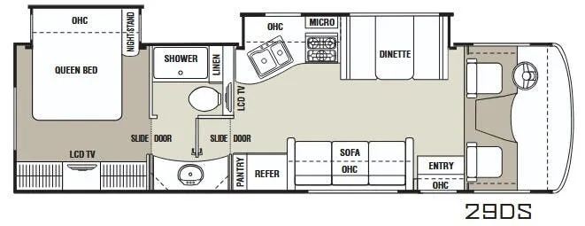 2014 Coachmen Mirada 29DS - Floor plan