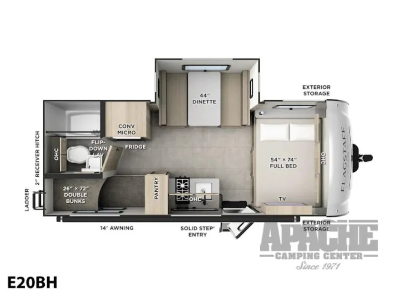 2026 Forest River RV Flagstaff E-Pro 20BH - Photo 2