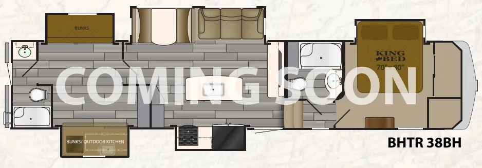 Heartland Bighorn Traveler 38BH floor plan