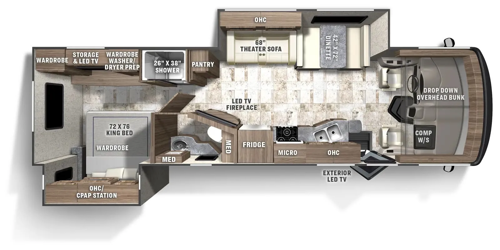 Coachmen Pursuit 31TS floor plan