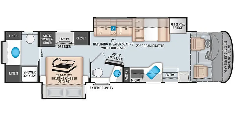 Thor Motor Coach Palazzo 36.3 floor plan