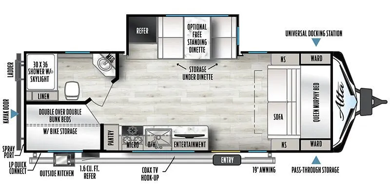 East to West Alta 2210MBH floor plan