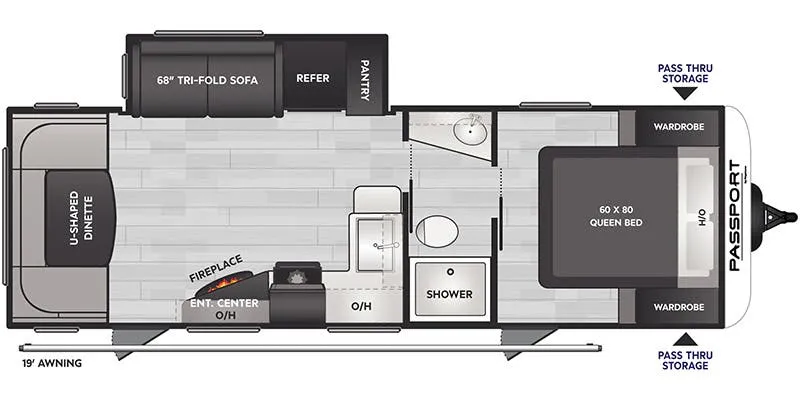 Keystone Passport SL Series East 253RD floor plan