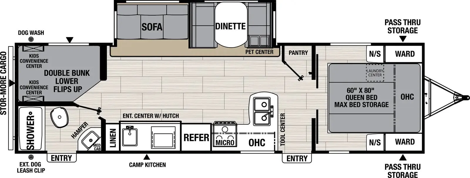 Coachmen Northern Spirit 2963BH floor plan