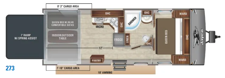 Jayco Octane Super Lite 273 floor plan
