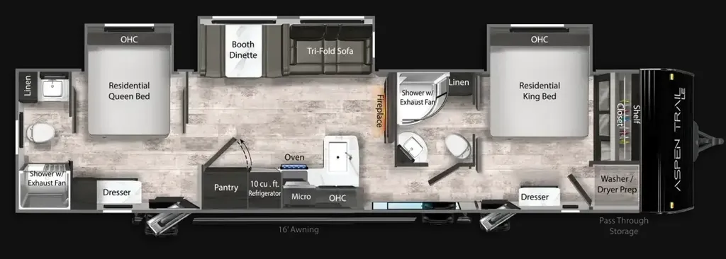 2026 Dutchmen Aspen Trail LE 38DS floor plan