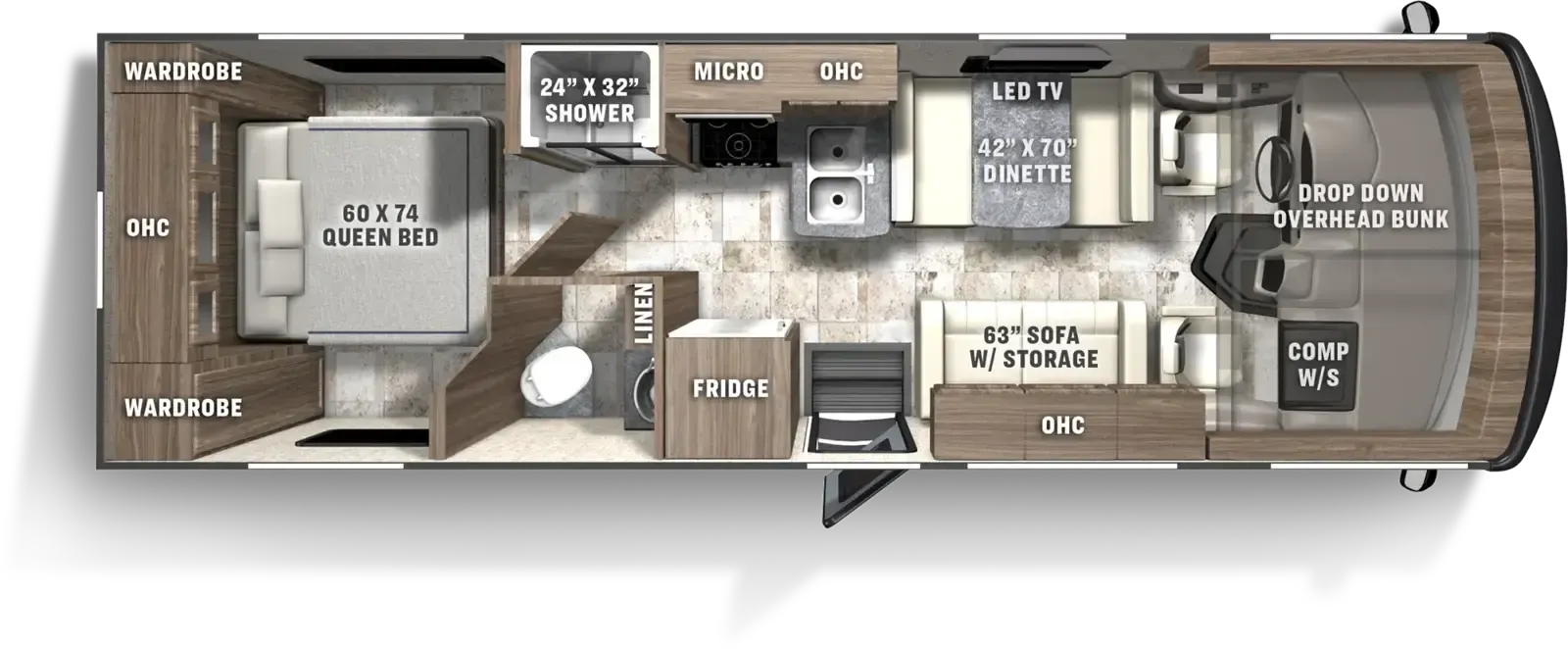 Coachmen Pursuit 27XPS floor plan
