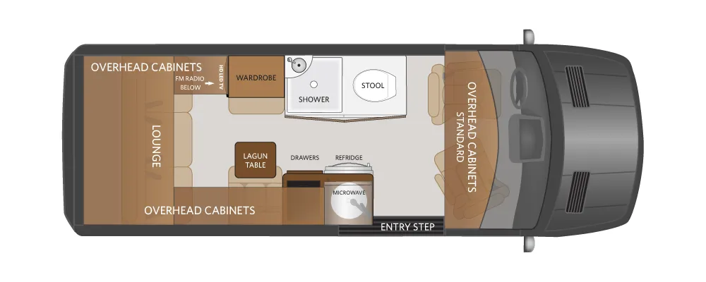 Fleetwood Xcursion AL2 floor plan
