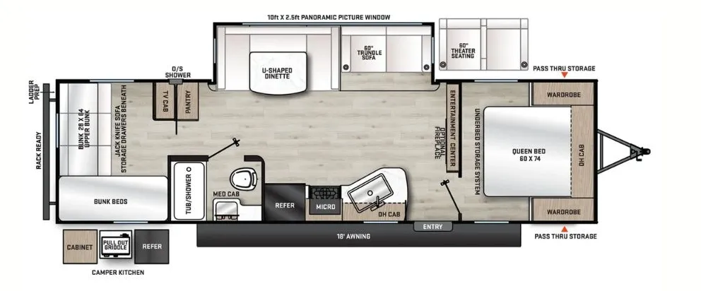 Coachmen Catalina Legacy Edition 293QBCK floor plan