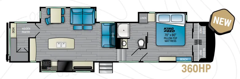 Heartland Milestone 360HP floor plan