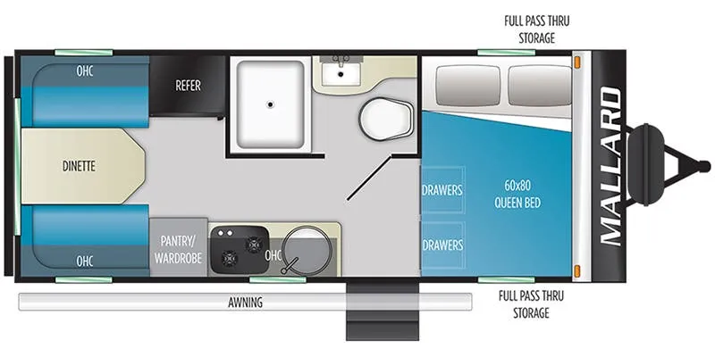 Heartland Mallard Pathfinder M16SRD floor plan