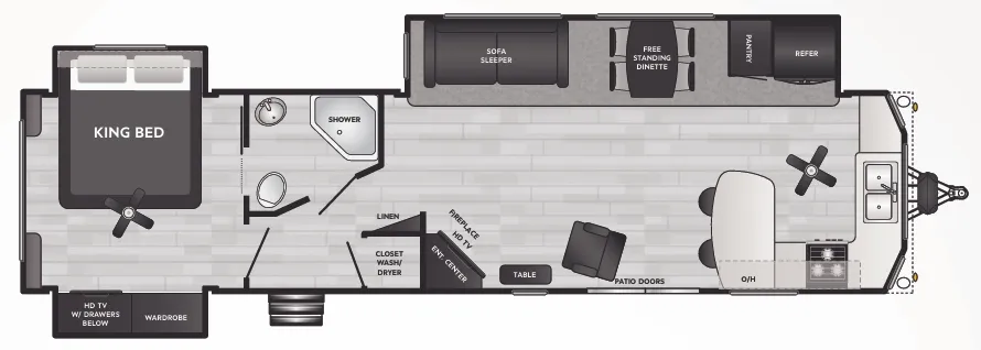 Keystone Residence 401FKSS floor plan