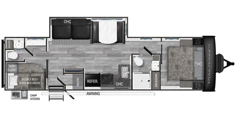 Heartland Trail Runner TR 31 DB floor plan