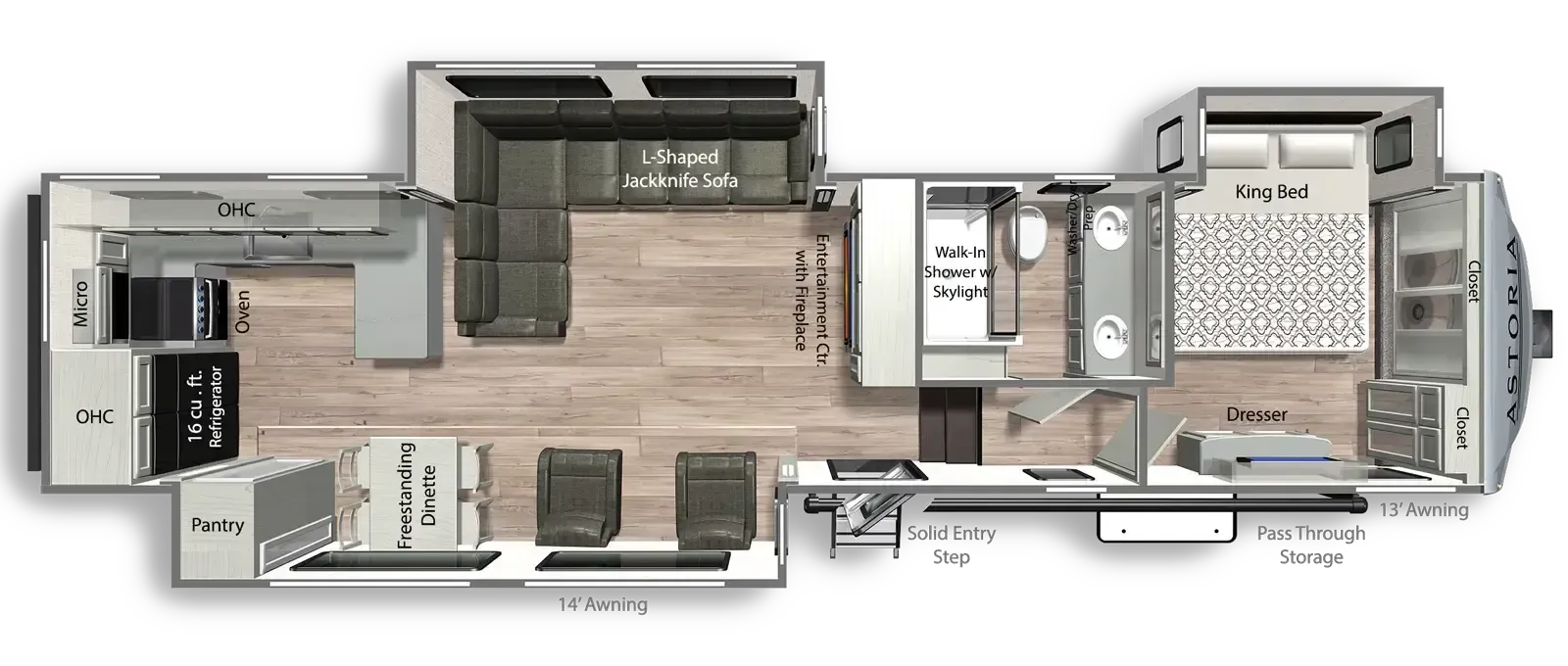 2026 Dutchmen Astoria 3403RKP - Floor plan