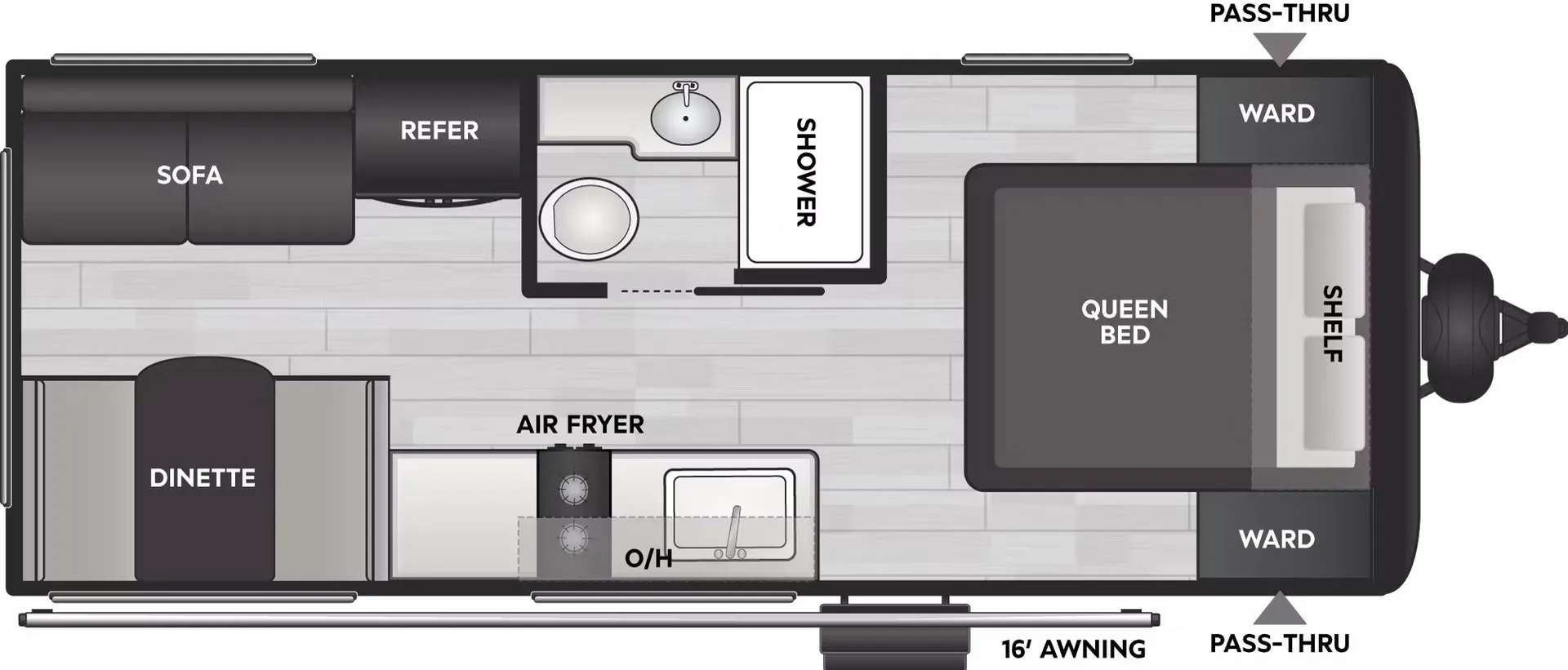 Keystone Coleman 19R floor plan