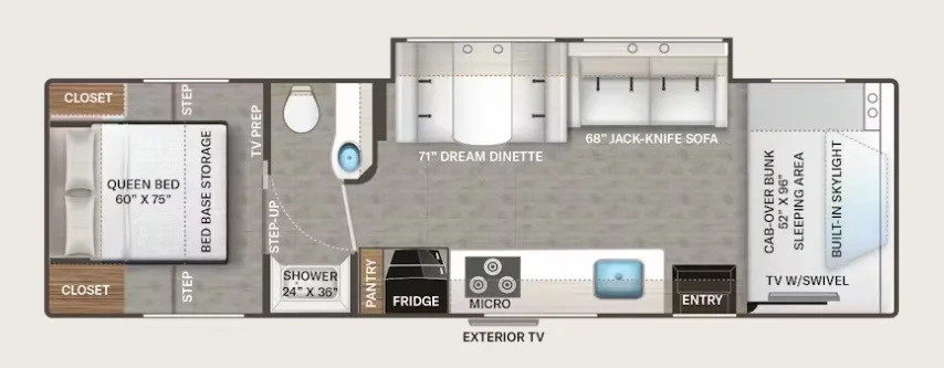 Thor Motor Coach Freedom Eddie Bauer 31ED floor plan