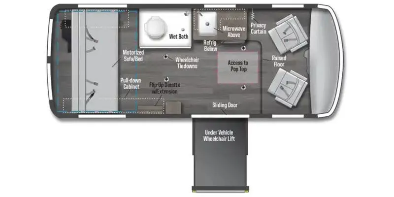 Winnebago Roam U59RA floor plan