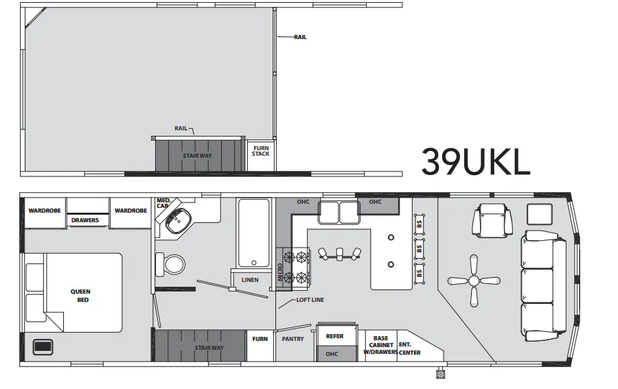Forest River Quailridge 39UKL floor plan