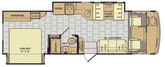 Fleetwood Flair 30P floor plan