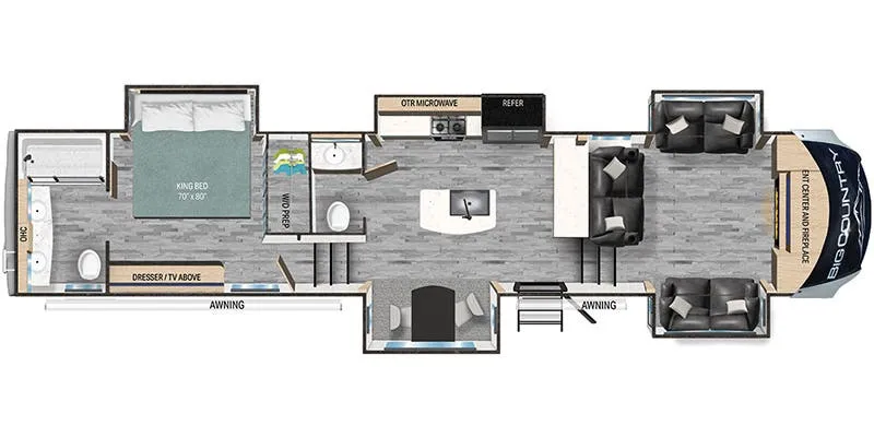 Heartland Big Country BC 3905 FL floor plan