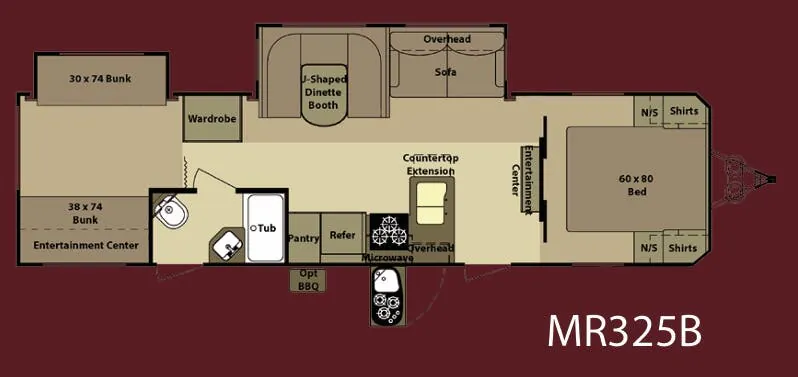 Highland Ridge Mesa Ridge MR325B floor plan
