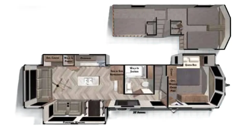 Forest River Salem Grand Villa 42DL floor plan