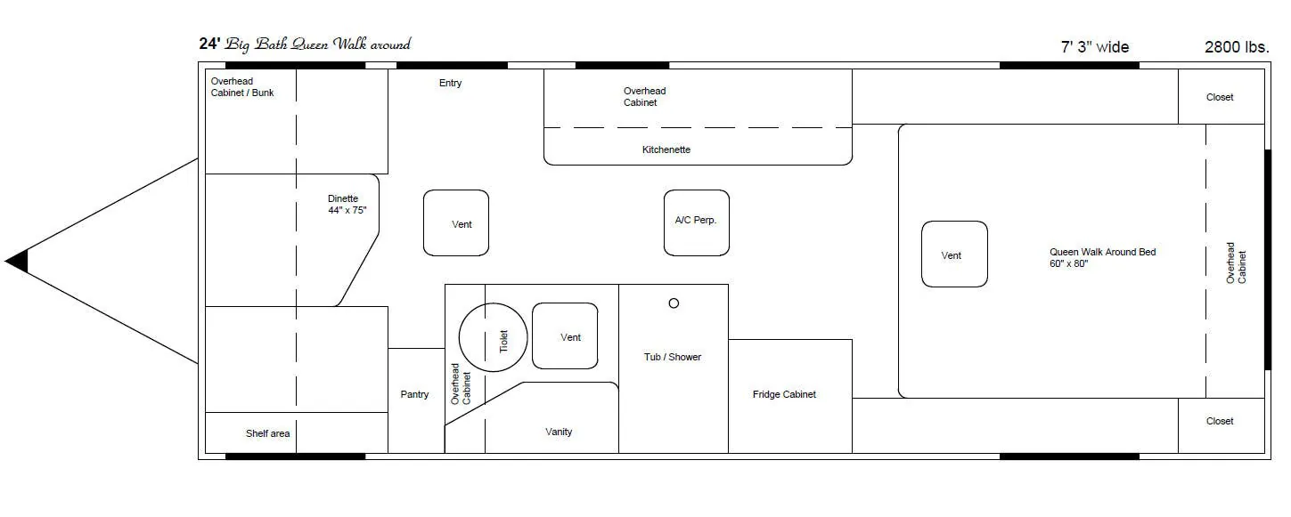 Taylor Coach Side Door 24 floor plan