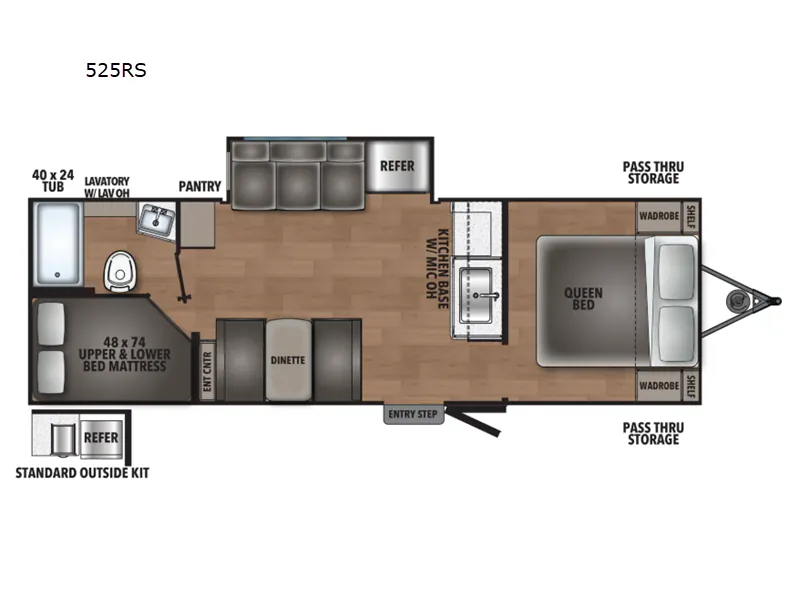 2026 Shasta RVs i-5 Edition 525RS - Floor plan