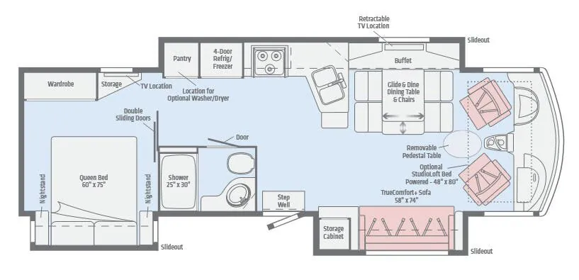 Winnebago Adventurer 33C floor plan