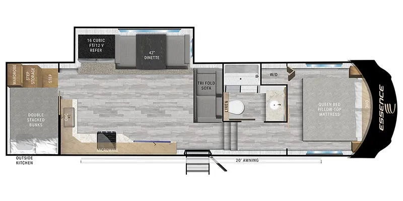 Cruiser RV Essence E-28DB floor plan