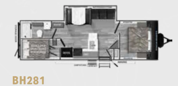 Heartland Pioneer BH281 floor plan