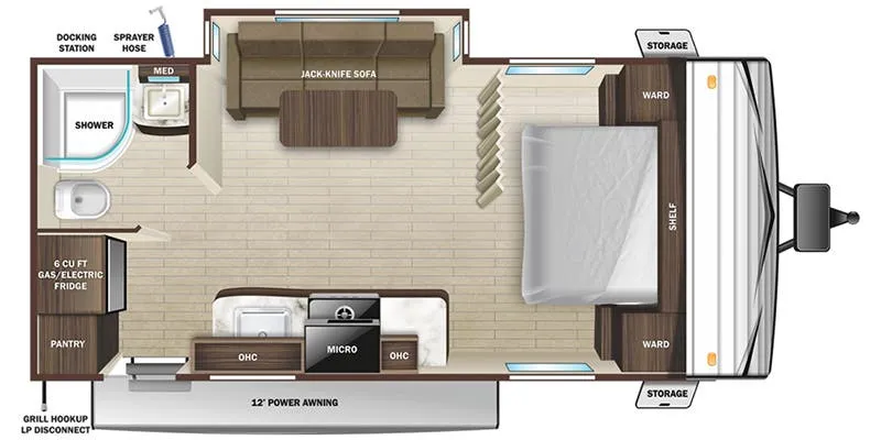 2022 Olympia Olympia 20FBS - Floor plan