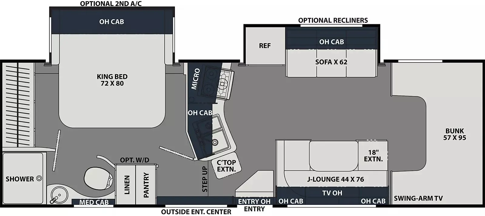 2027 Coachmen Leprechaun 298KB - Ford 450 - Floor plan