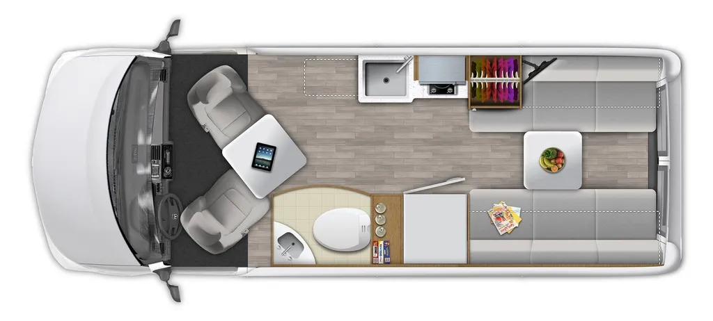 2025 Roadtrek ZION Base floor plan