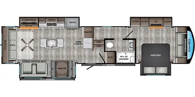 2021 CrossRoads Cameo 3701RL - Floor plan