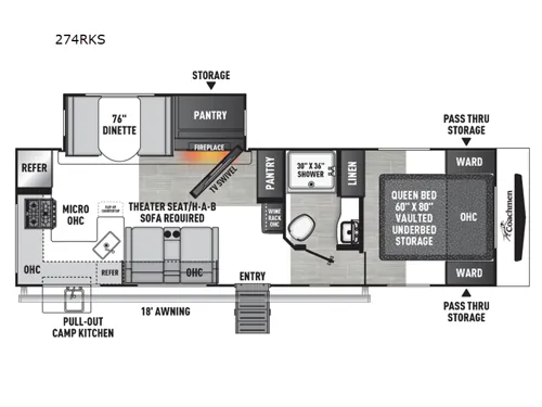 2024 Coachmen Freedom Express Ultra Lite 274RKS, Photos photo 2