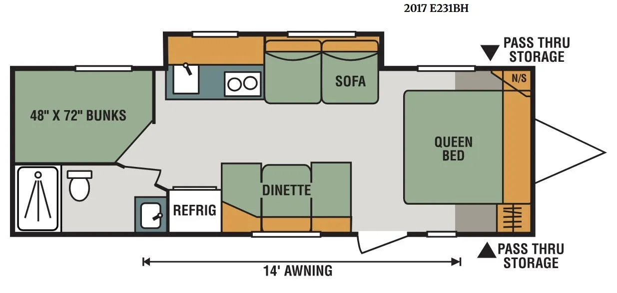 K-Z Escape E231BH floor plan