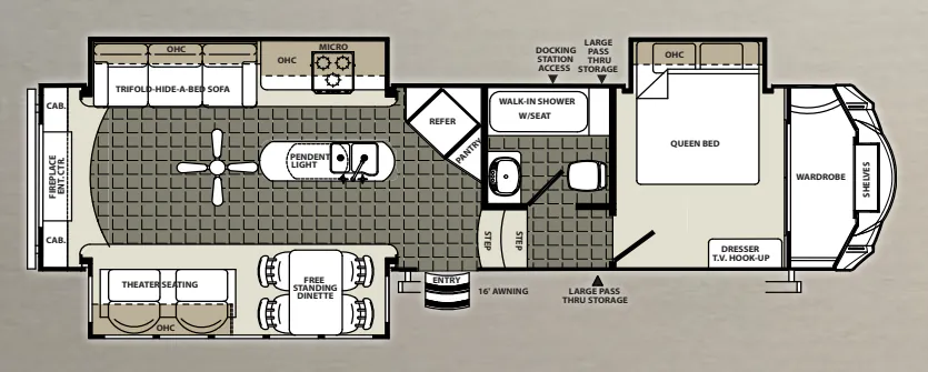 Forest River Sierra Select 329RE floor plan