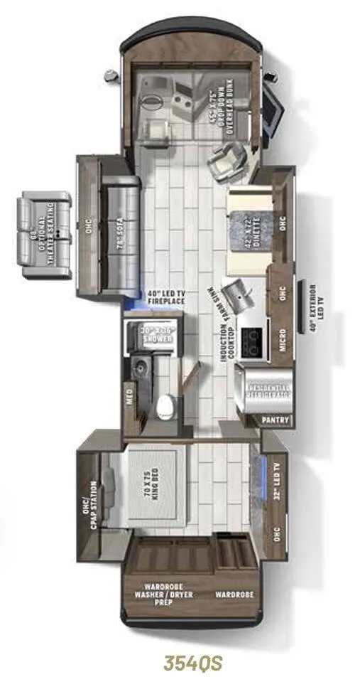 Coachmen Sportscoach SRS 354QS floor plan