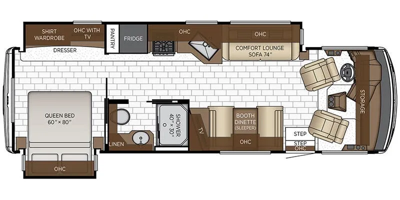 2025 Newmar Bay Star 3014 - Floor plan
