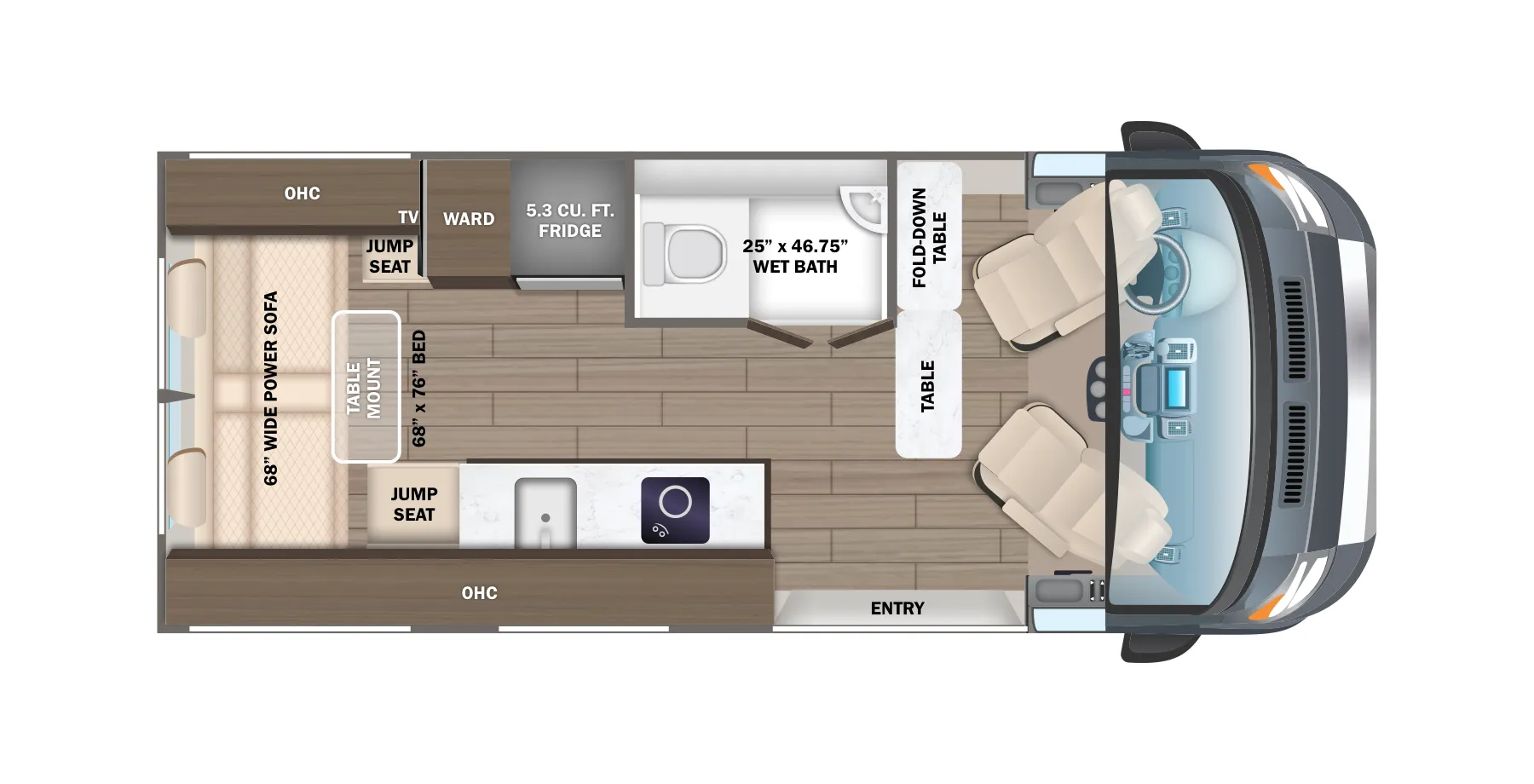 Jayco Solstice 21B floor plan