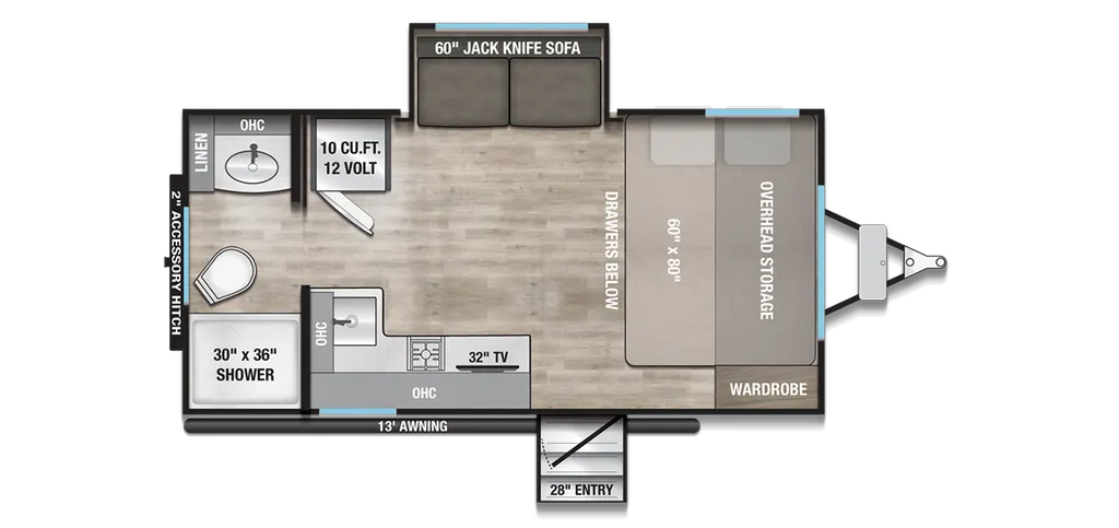 2026 Alliance RV Delta Solo ML166 floor plan