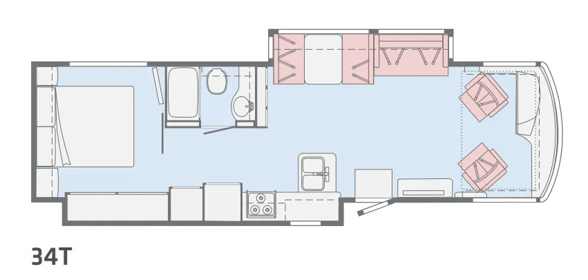 Winnebago Forza 34T floor plan