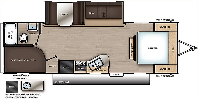Coachmen Catalina Summit 261BHS floor plan