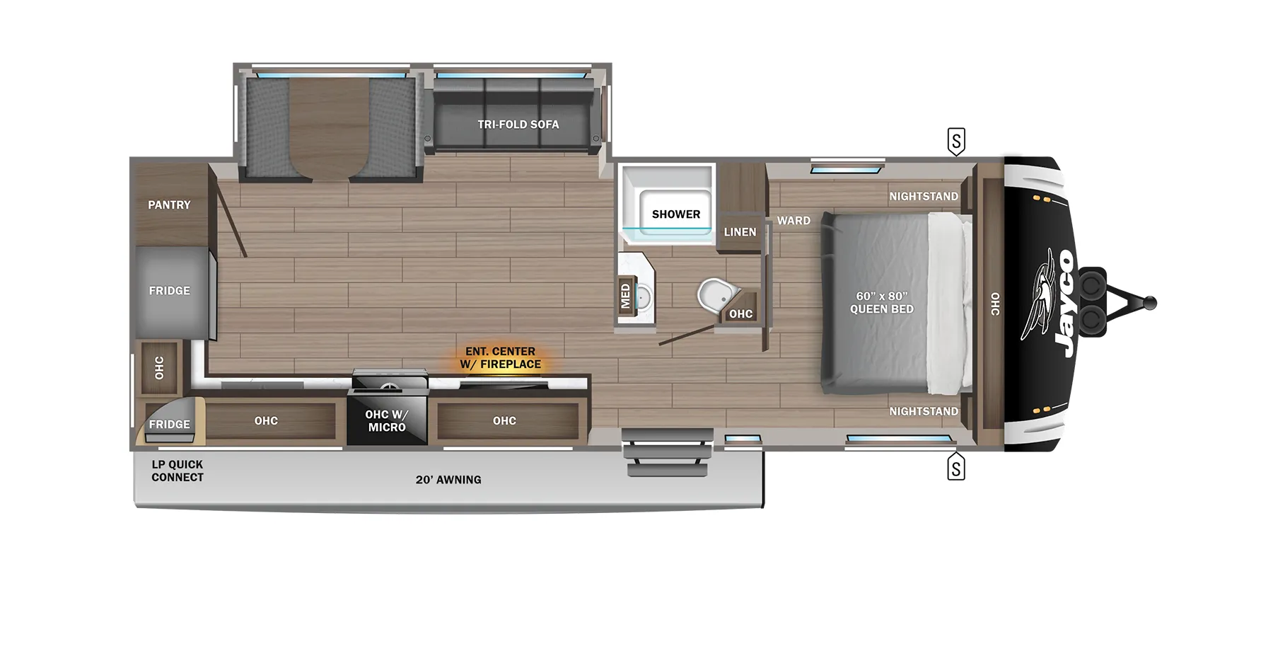 Jayco Jay Feather 27RK floor plan