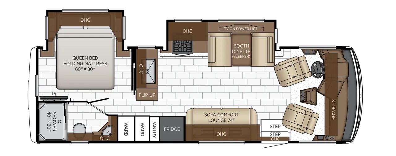 2027 Newmar Bay Star Sport 2813 - Floor plan