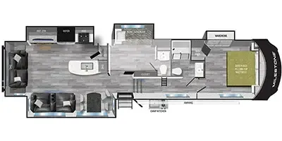 Heartland Milestone 377MB floor plan