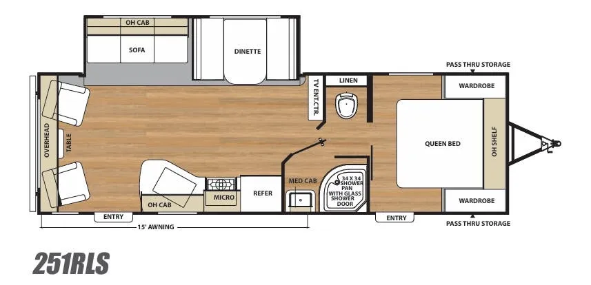 Coachmen Catalina SBX 251RLS floor plan