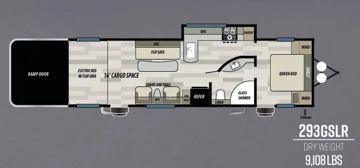 Forest River Sandstorm SLR 293GSLR floor plan