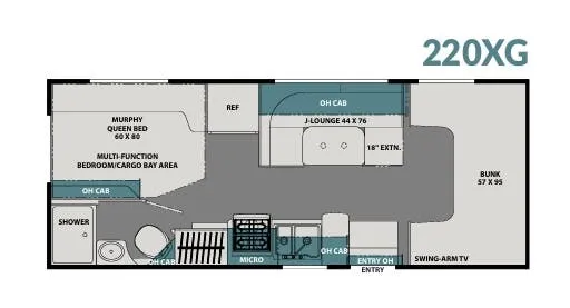 Coachmen Leprechaun 220XG floor plan